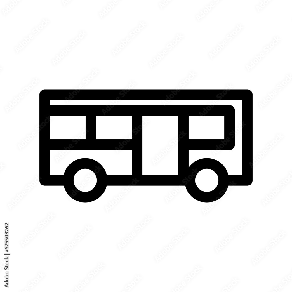 bus icon or logo isolated sign symbol vector illustration - high quality black style vector icons
