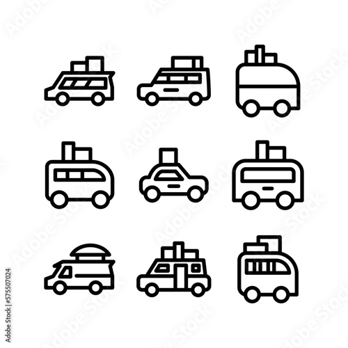 road trip icon or logo isolated sign symbol vector illustration - high quality black style vector icons 