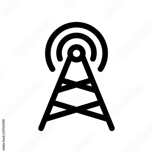 signal tower icon or logo isolated sign symbol vector illustration - high quality black style vector icons
