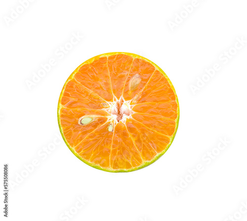 Orange slice isolated on transparent png