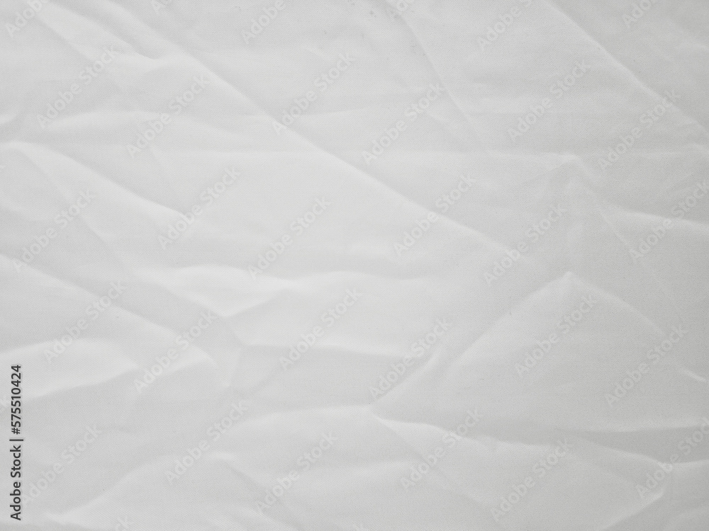 Obraz premium Soft white wrinkled fabric background