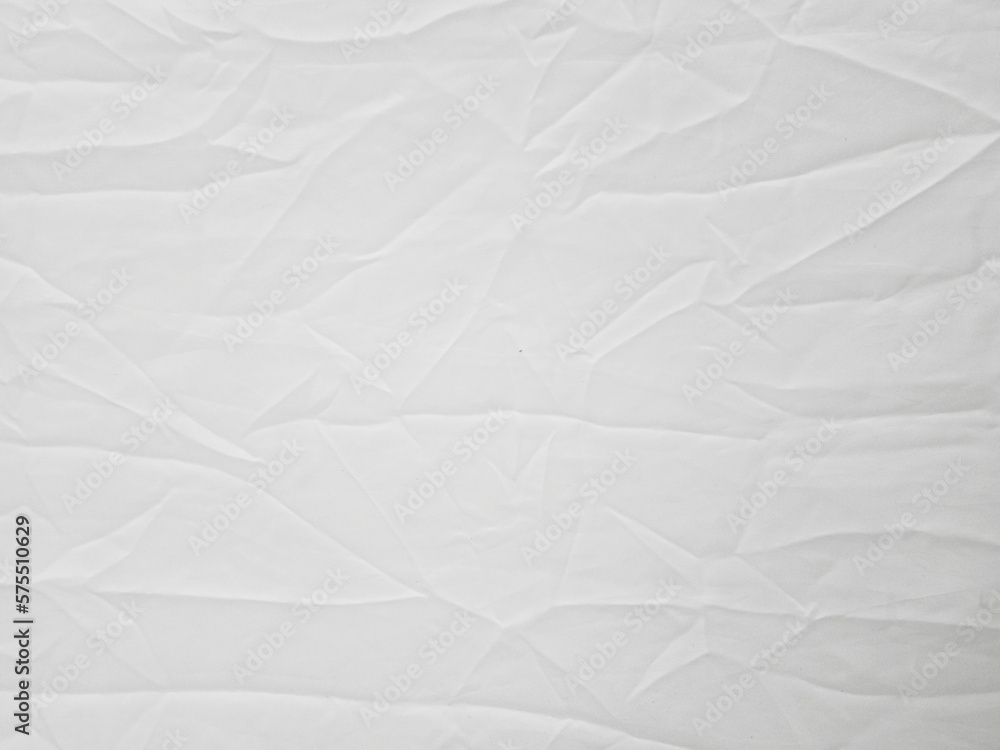 Obraz premium Soft white wrinkled fabric background