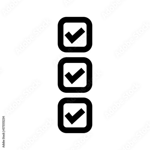 check list icon or logo isolated sign symbol vector illustration - high quality black style vector icons 