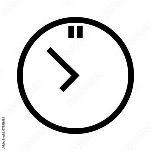 clock icon or logo isolated sign symbol vector illustration - high quality black style vector icons
