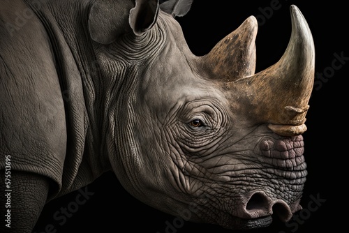 rhino close up