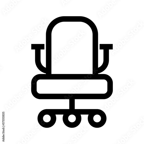 desk chair icon or logo isolated sign symbol vector illustration - high quality black style vector icons 