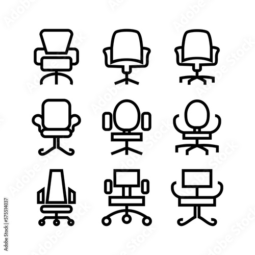desk chair icon or logo isolated sign symbol vector illustration - high quality black style vector icons 