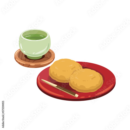 お茶　きな粉　おはぎ1