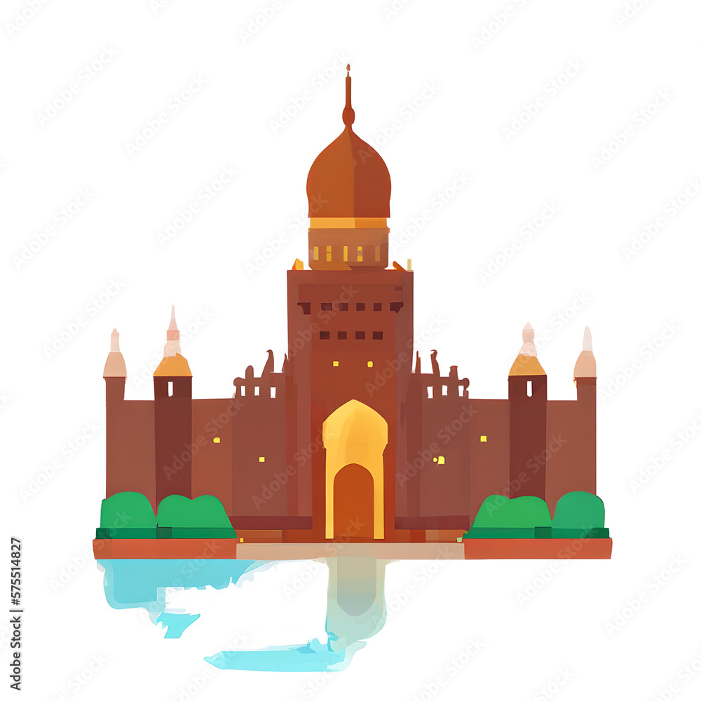 badge islamic ilustration gradient ramadan kareem, generative ai badge islamic ilustration gradient ramadan kareem, generative ai