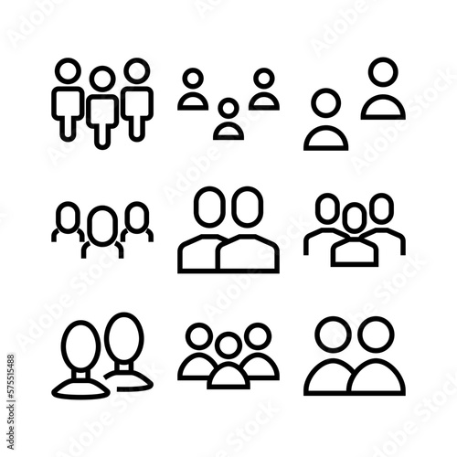 group icon or logo isolated sign symbol vector illustration - high quality black style vector icons 