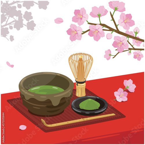 桜　お茶セット1-3