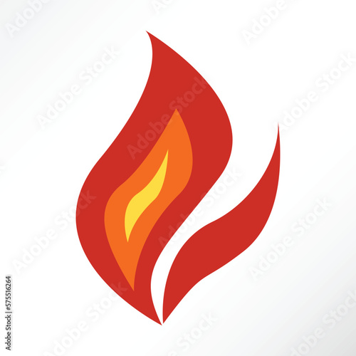 Minimalist vector of fire blaze