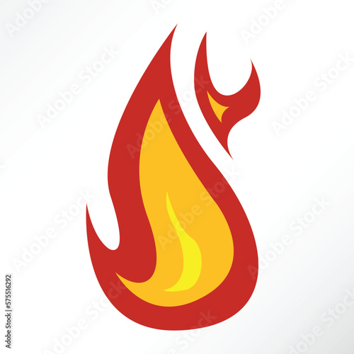 Minimalist vector of fire blaze