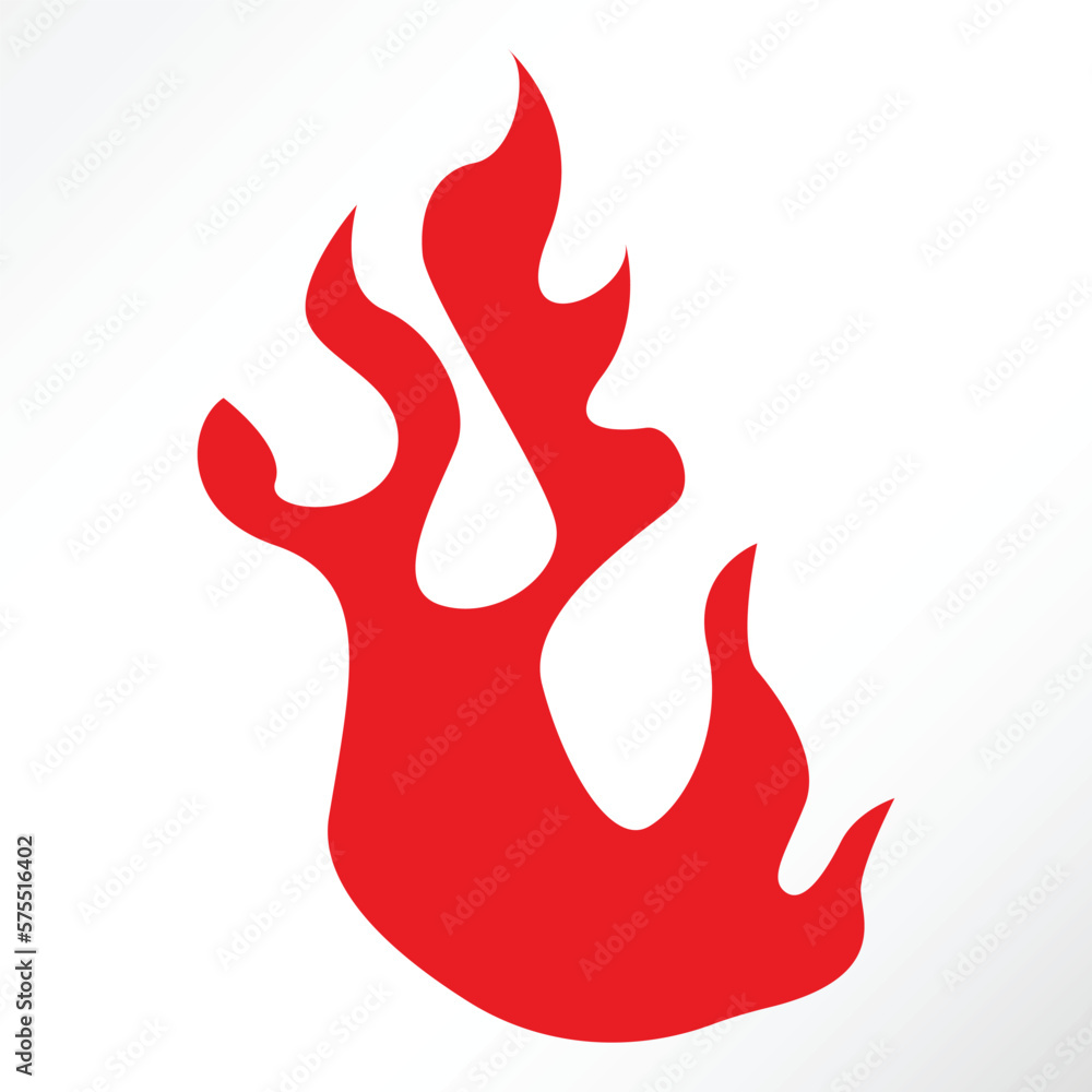 Minimalist vector of fire blaze Minimalist vector of fire blaze