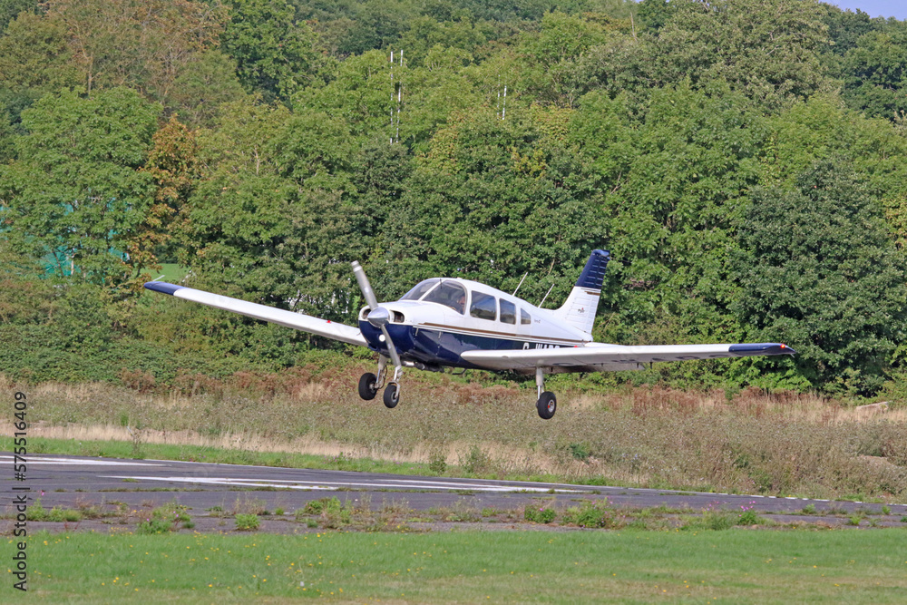 Small private aeroplane, small white aircraft Small private aeroplane, small white aircraft