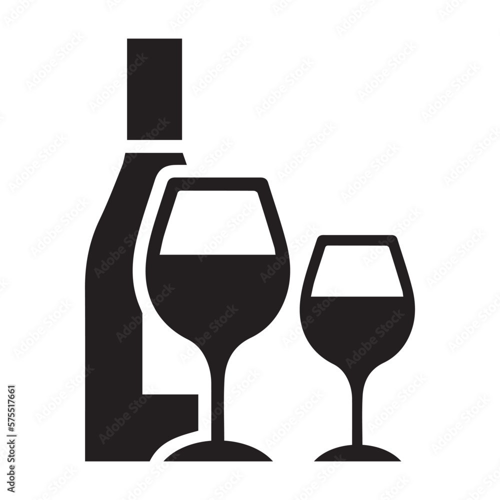 Alcohol, champagne, drinks icon Alcohol, champagne, drinks icon