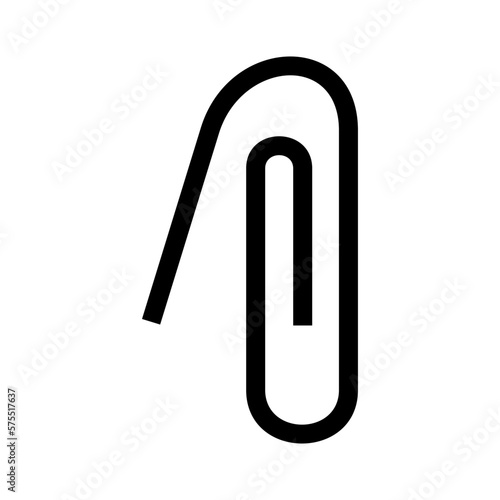 paper clip icon or logo isolated sign symbol vector illustration - high quality black style vector icons
