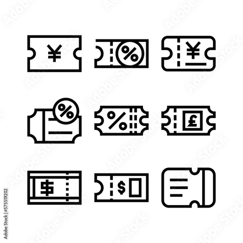 voucher icon or logo isolated sign symbol vector illustration - high quality black style vector icons
