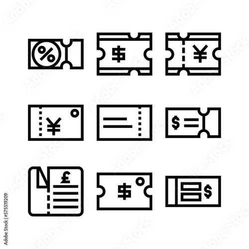 voucher icon or logo isolated sign symbol vector illustration - high quality black style vector icons 