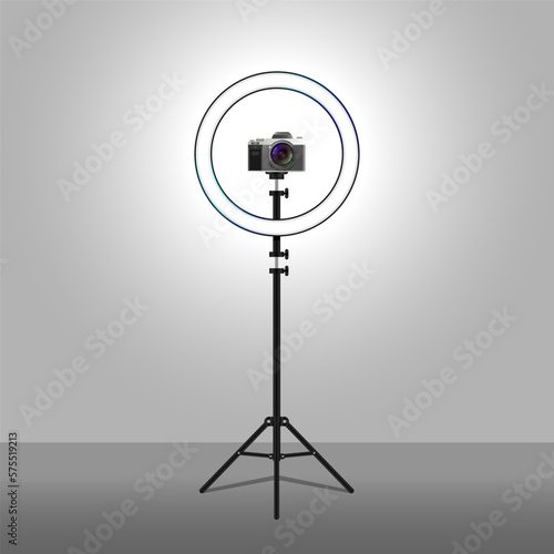 Selfie Ring Light multicolored Camera Holder for Live Stream Ringlight for Meeting