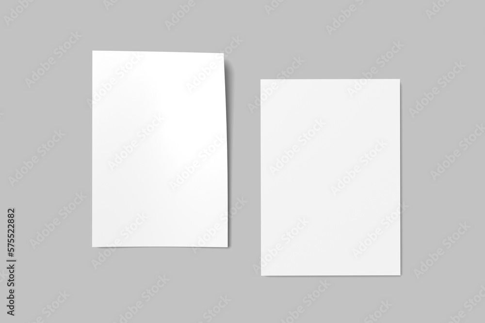 Fototapeta premium blank a4 flyer mockup