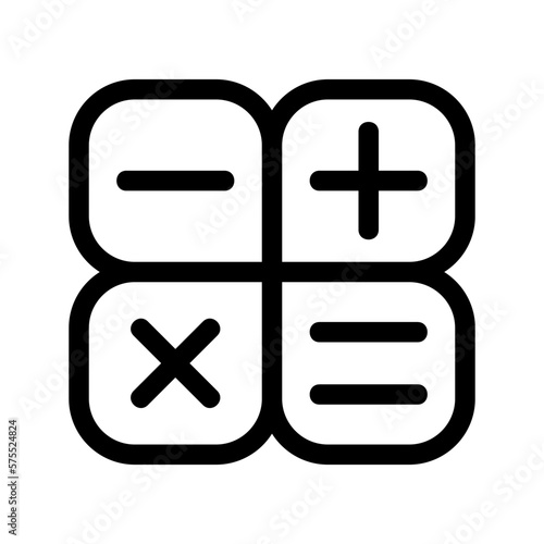 calculator icon or logo isolated sign symbol vector illustration - high quality black style vector icons 