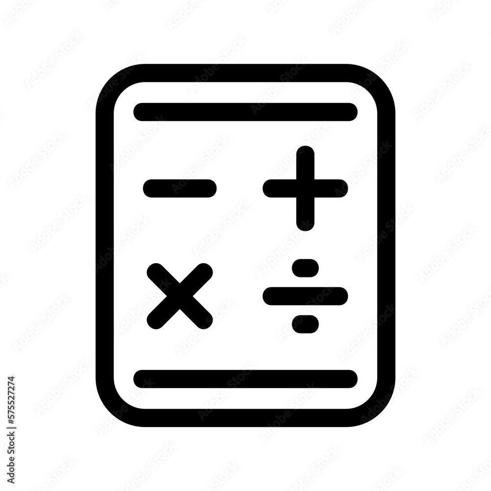 Obraz premium calculator icon or logo isolated sign symbol vector illustration - high quality black style vector icons 