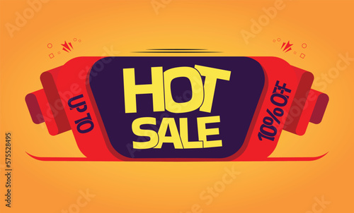 HOT SALE up to 10% off modern Banner design template.