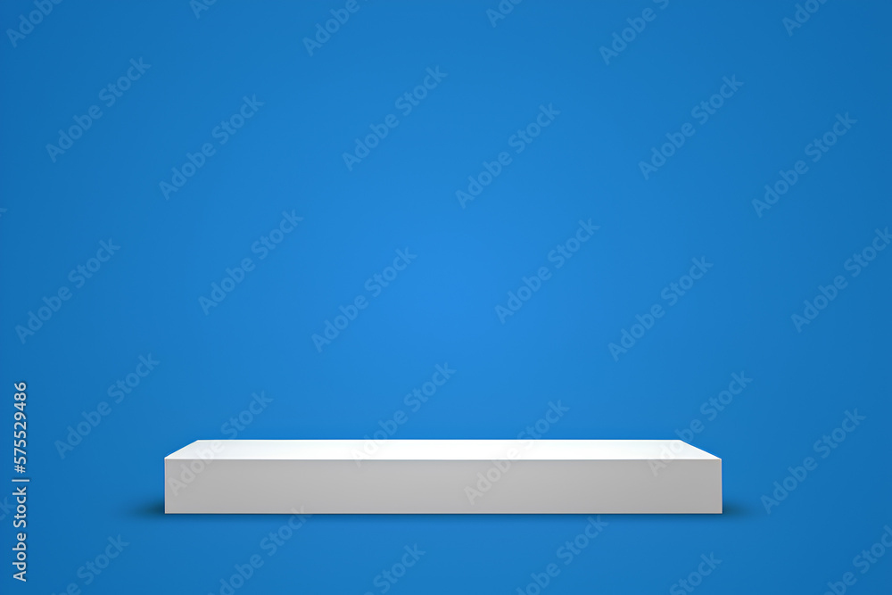white box Isolated On blue Background white box Isolated On blue Background