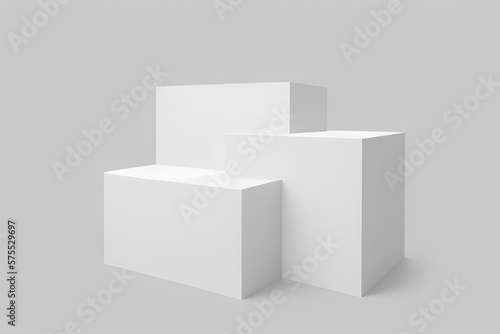 3d Product podium isolated white background