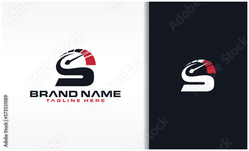 Letter S speed logo