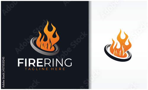 Fire and ring logo