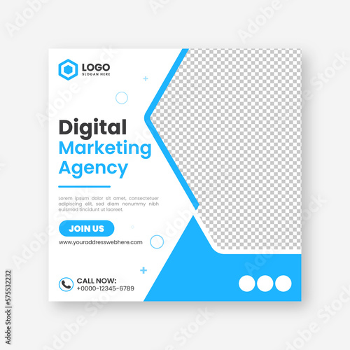 Digital marketing agency Instagram posts and social media banner template design