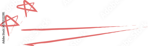 Hand drawn key marker, two lines drawn with a red pen and marked with a star Free Download Hand drawn key marker, two lines drawn with a red pen and marked with a star - GFXLoad