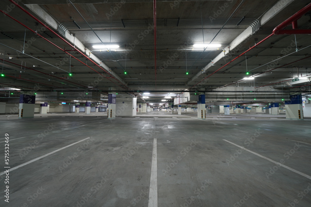 Car park under Bang Sue Central Station, Bangkok, Thailand, taken on 23 Feb 2023. Car park under Bang Sue Central Station, Bangkok, Thailand, taken on 23 Feb 2023.