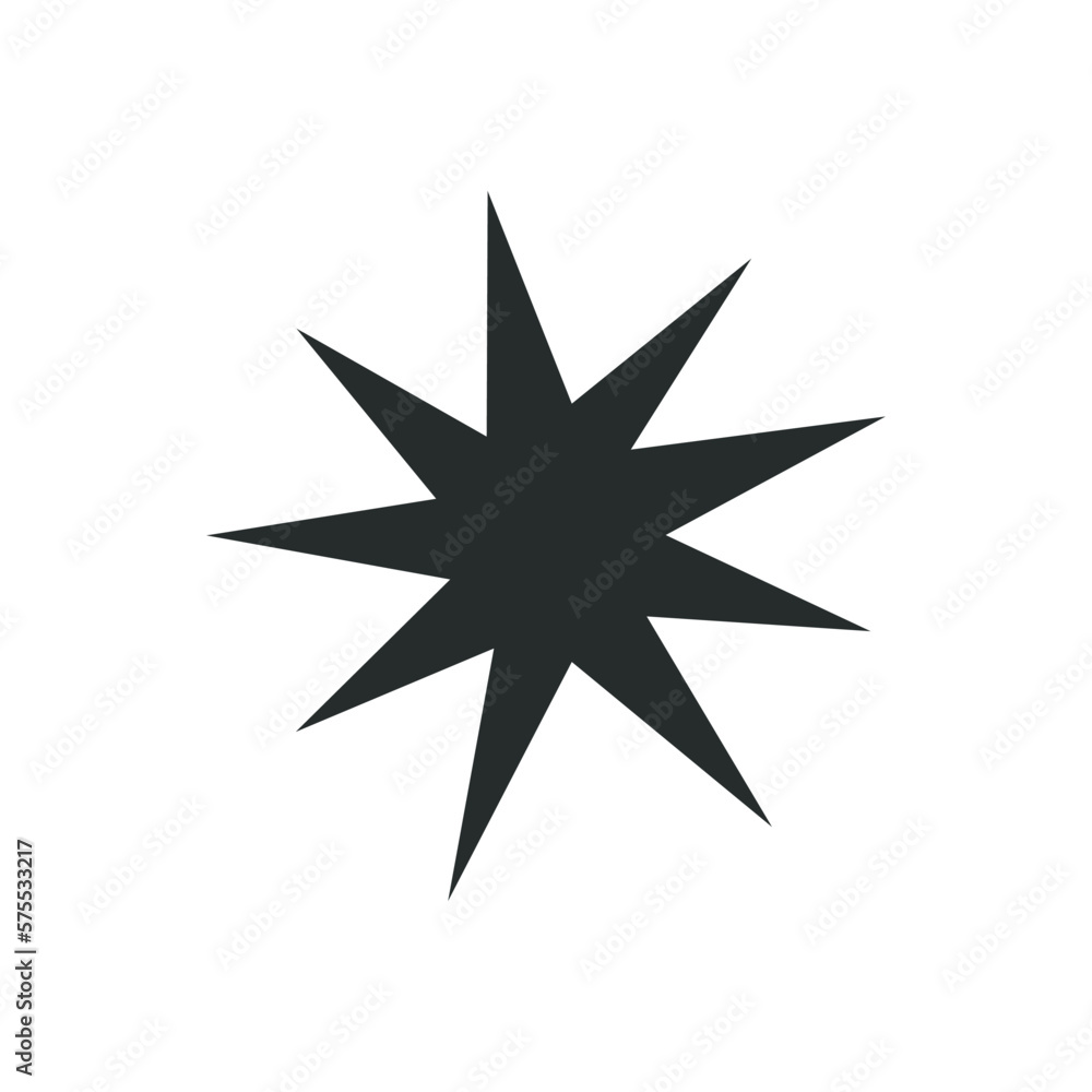 Flat vector hippy boho illustration. Hand drawn retro groovy elements, star, sun. Flat vector hippy boho illustration. Hand drawn retro groovy elements, star, sun.