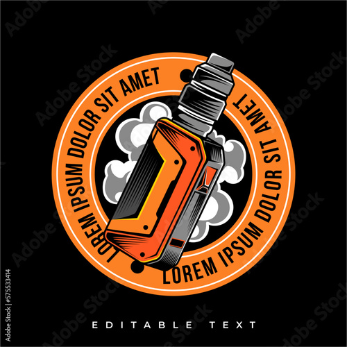 vintage vape vector illustration