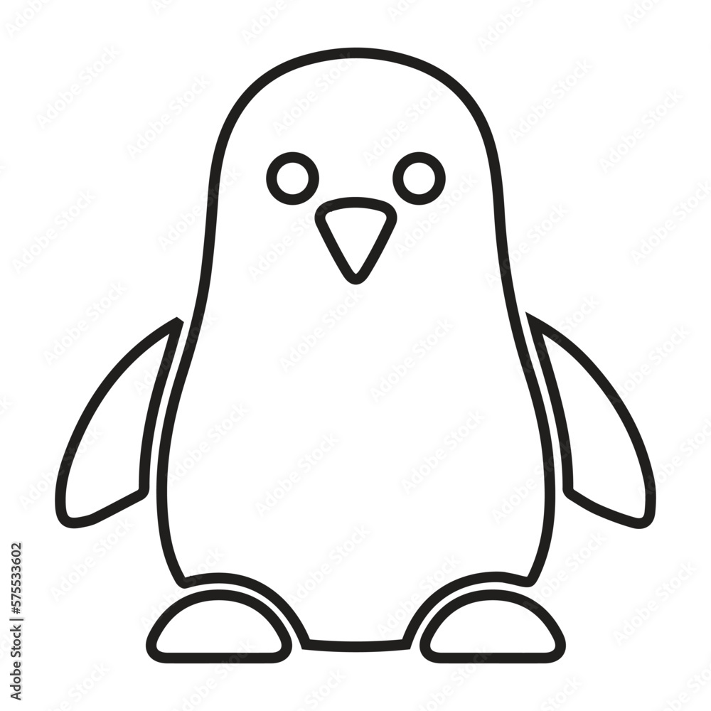 Fototapeta premium Animal, bird, penguin icon
