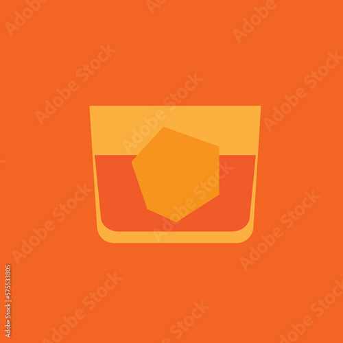 Simple whisky illustration-simple vector