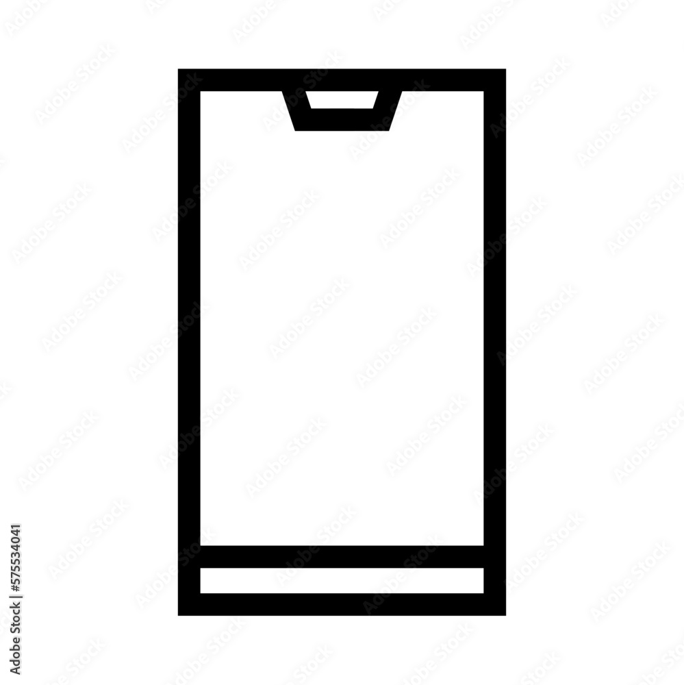 Phone icon, outline style Phone icon, outline style