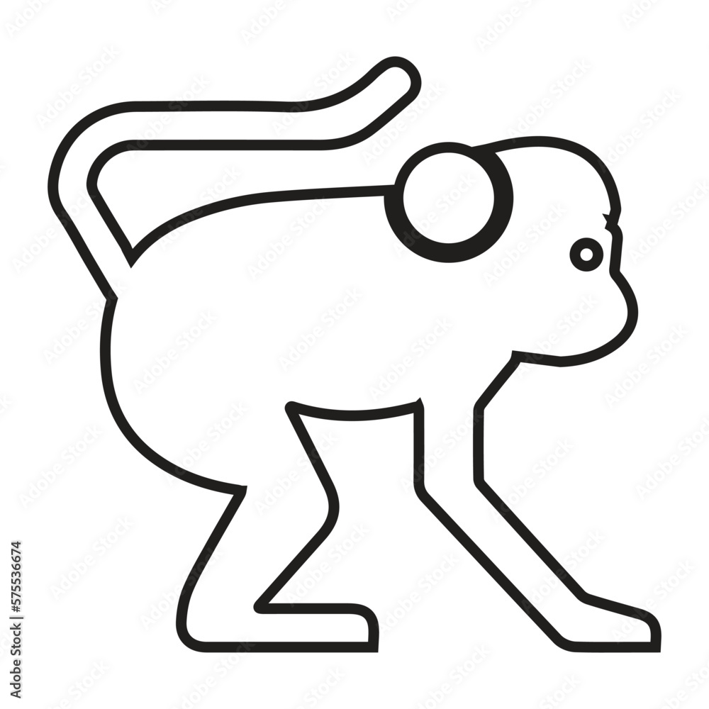 Obraz premium Monkey icon