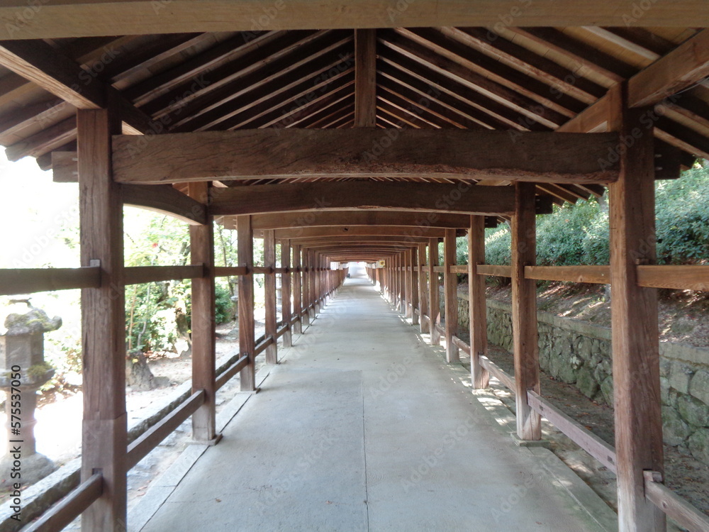 Fototapeta premium 神社回廊