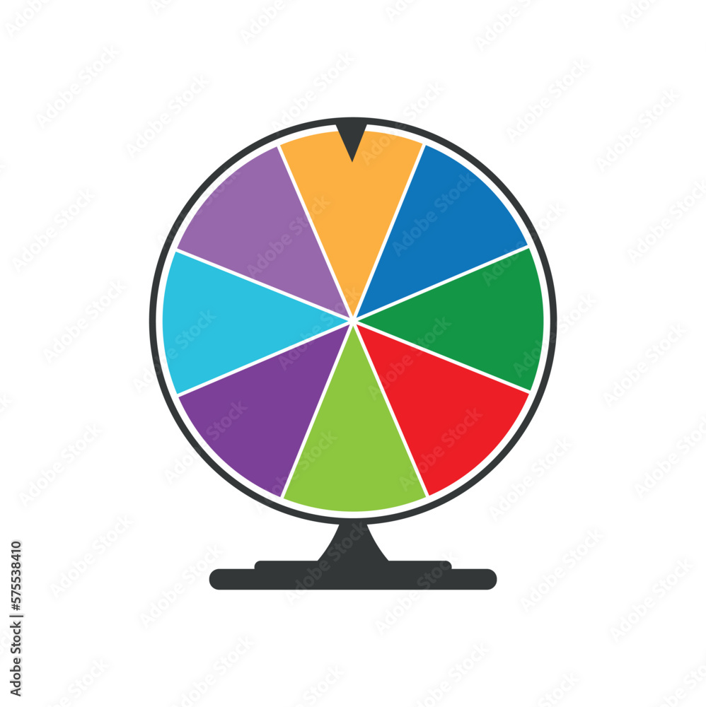 Fototapeta premium Fortune wheel on white background