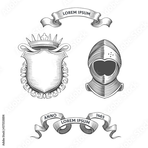 Vintage Coat of Arms Design Elements