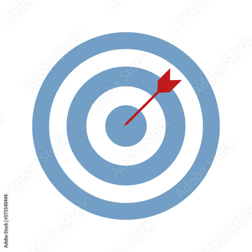 Dartboard icon isolate on transparent background.