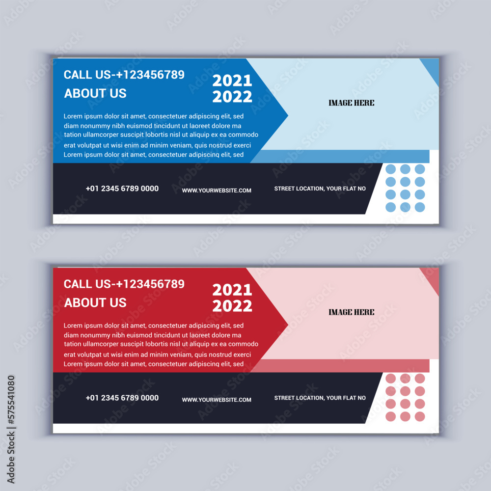 Fototapeta premium Digital marketing agency business banner design template