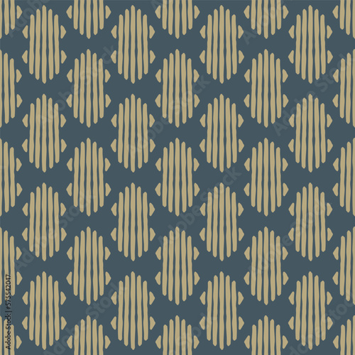 Seamless traditional hand drawn ornament pattern design