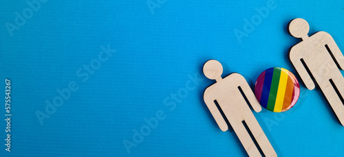 Photos Advertising banner and evolution of gender identity place for text