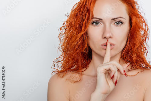 Beautiful red-haired girl