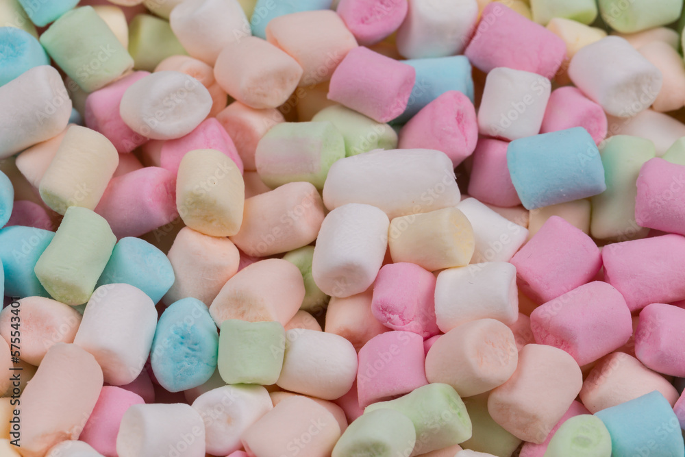 Colorful marshmallows as background Colorful marshmallows as background